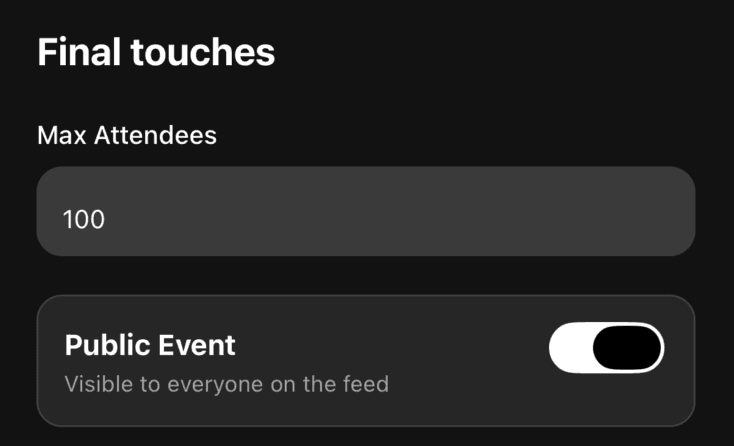 Privacy Settings Interface